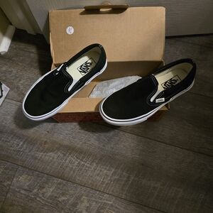 Vans Men's Classic Black Slip-On Sneakers